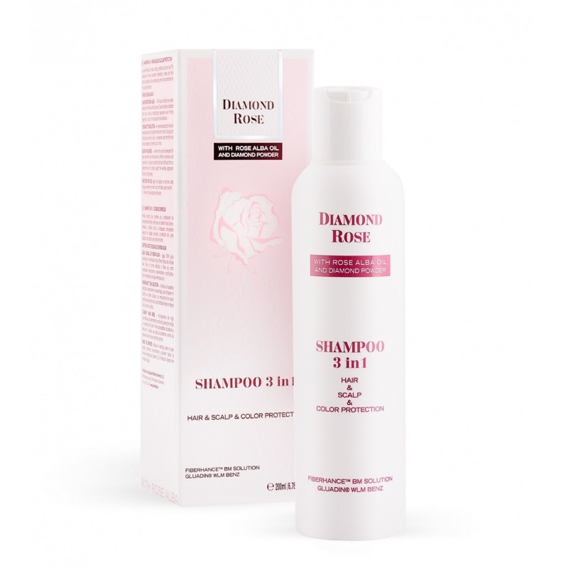 Champú 3 en 1 para cuidados intensivos para cabello, cuero cabelludo y color - Diamond Rose 200 ml Champú 3 en 1 para cuidados intensivos para cabello, cuero cabelludo y color - Diamond Rose 200 ml