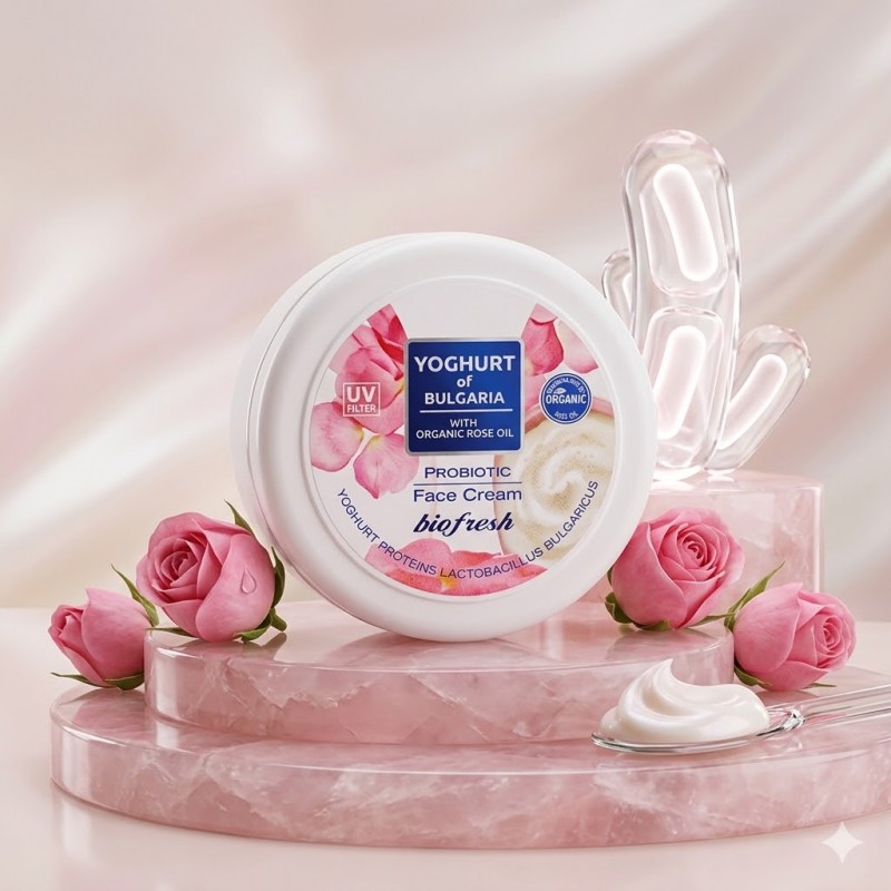 Crema Rejuvenecedora Probiótica con Yogur de Bulgaria y Colágeno
