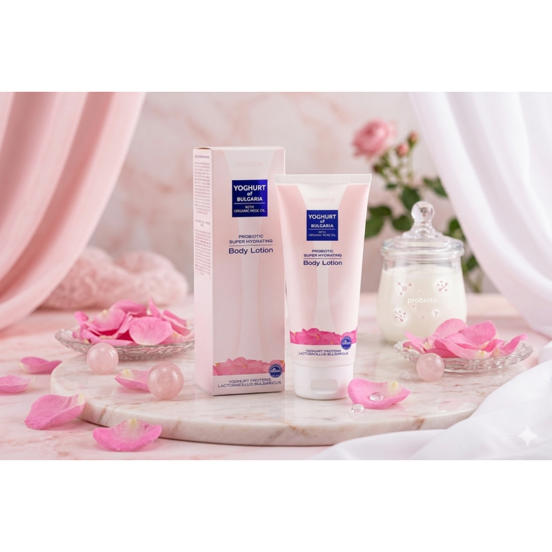 Loción Corporal Probiótica: Hidratación Profunda con Yogur de Bulgaria