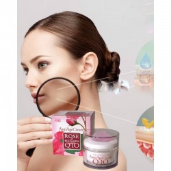 Crema Facial Q10 Rosa de Bulgaria: Firmeza y Efecto Gloss 24h