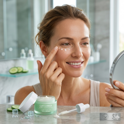 Contorno de Ojos Triple Hialurónico y Pepino | Antiarrugas Efecto Flash