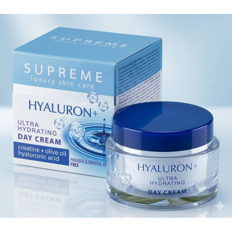 Crema de Día Ultra Hidratante con Ácido Hialurónico
Supreme Luxury Skin Care (50 ml)