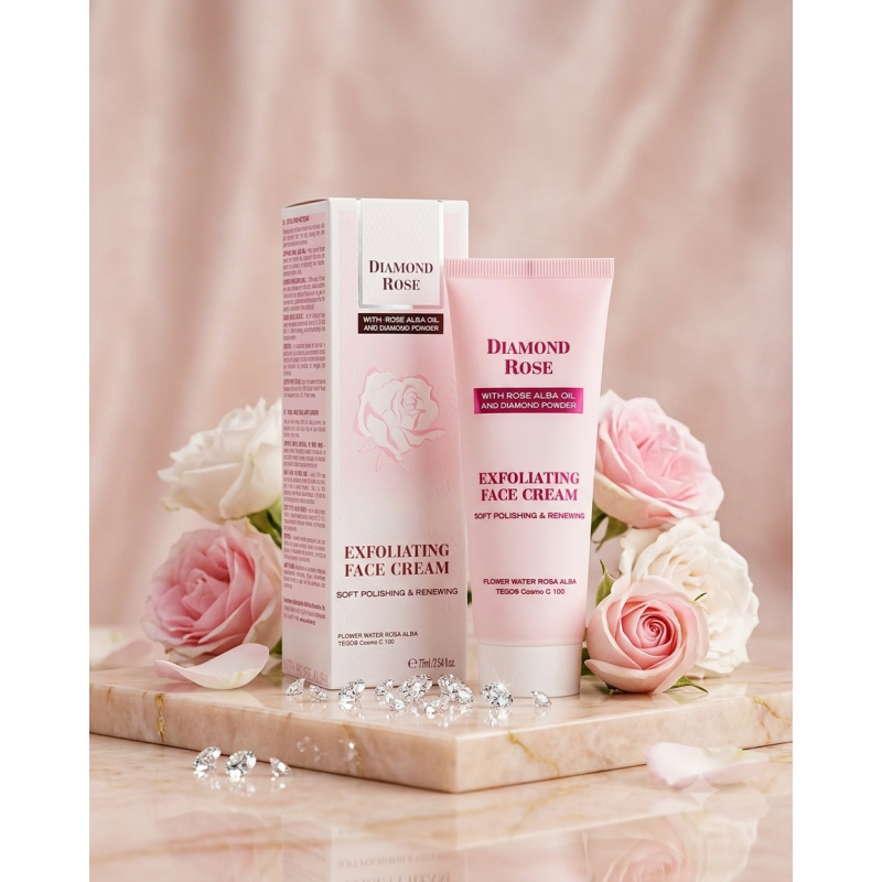 Crema facial exfoliante -  Diamond Rose 75 ml
