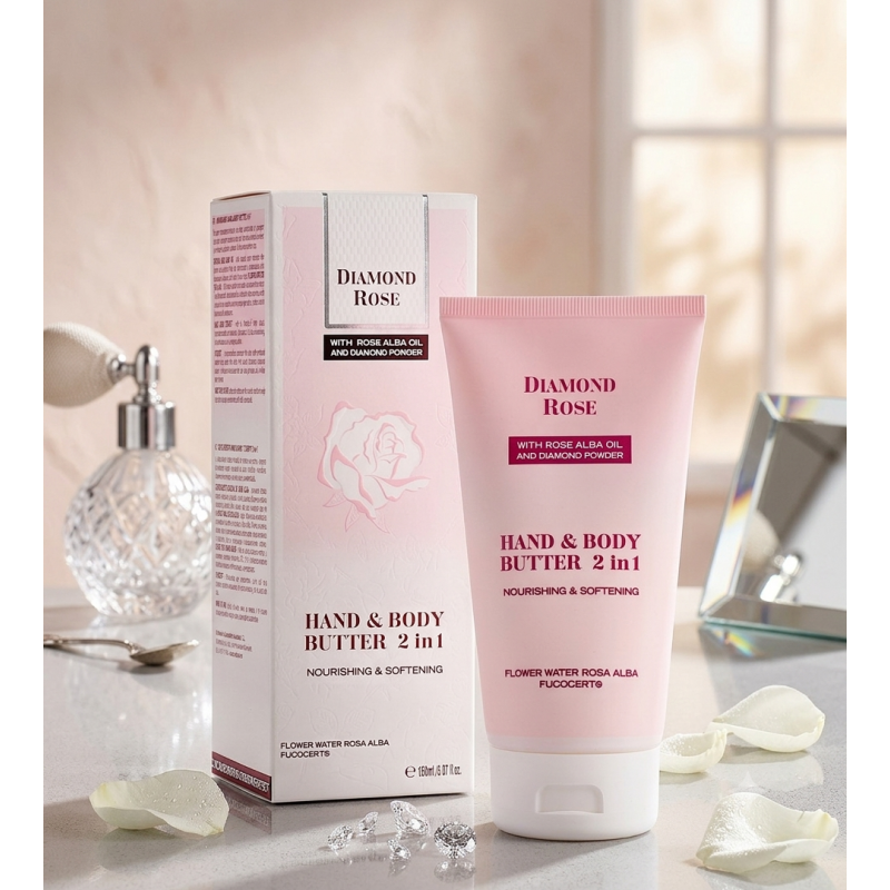 Crema corporal cuerpo y manos 2 en 1 - Diamond Rose 150 ml