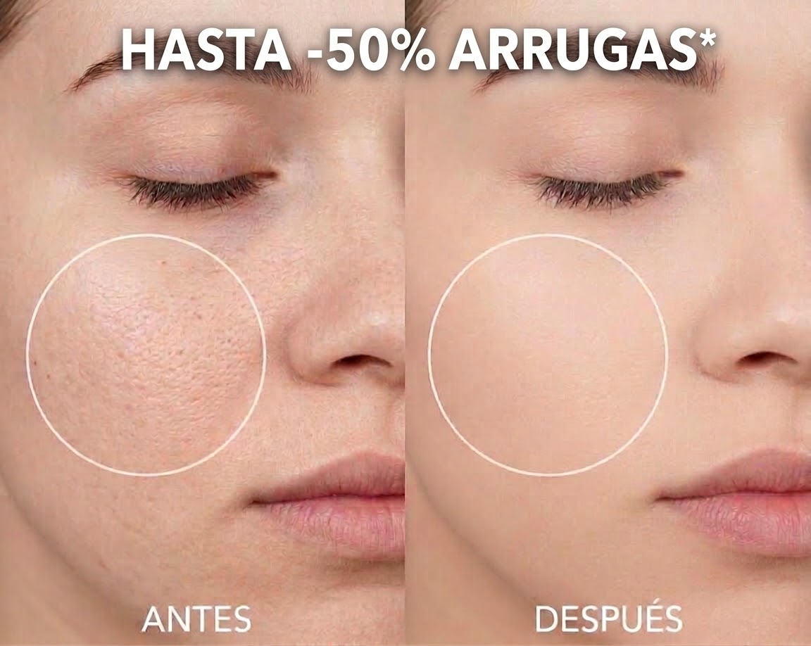 Antes y después con Sérum Efecto BTX y Argireline® - Farmalínea Skincare