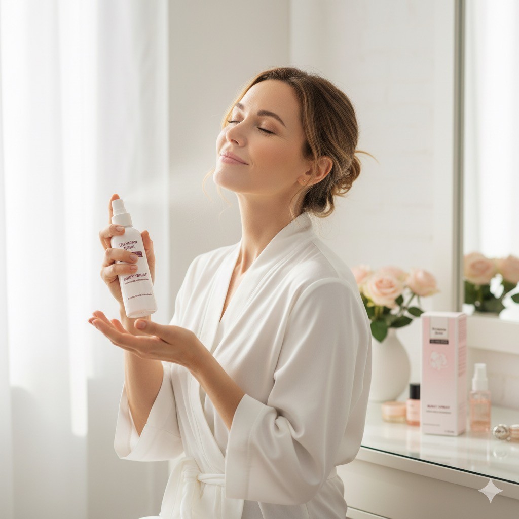 El Secreto de la Bruma perfumada Spray corporal agua Diamond Rose: Un Viaje Olfativo.